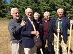 The groundbreaking of the Maurice Hinchey Interpretive Center. Left to right: Garry Kvistad, The Catskill Center for Conservation and Development co-founder Sherritt Chase, activist Kathy Nolan, congressman Maurice Hinchey and NYS Dept. of Environmental Conservation Commissioner Joseph Martens